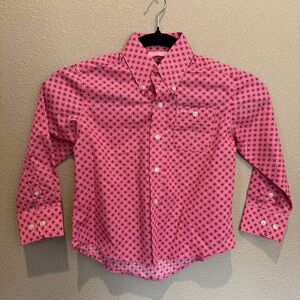Wrangler “Tough Enough to Wear Pink” Button-Up – Kids XS – NWT